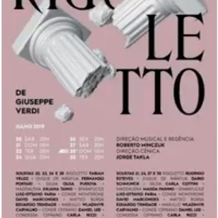 Felipe Monteiro presta consultoria em música e em audiodescrição para a ópera Rigoletto - 2019.