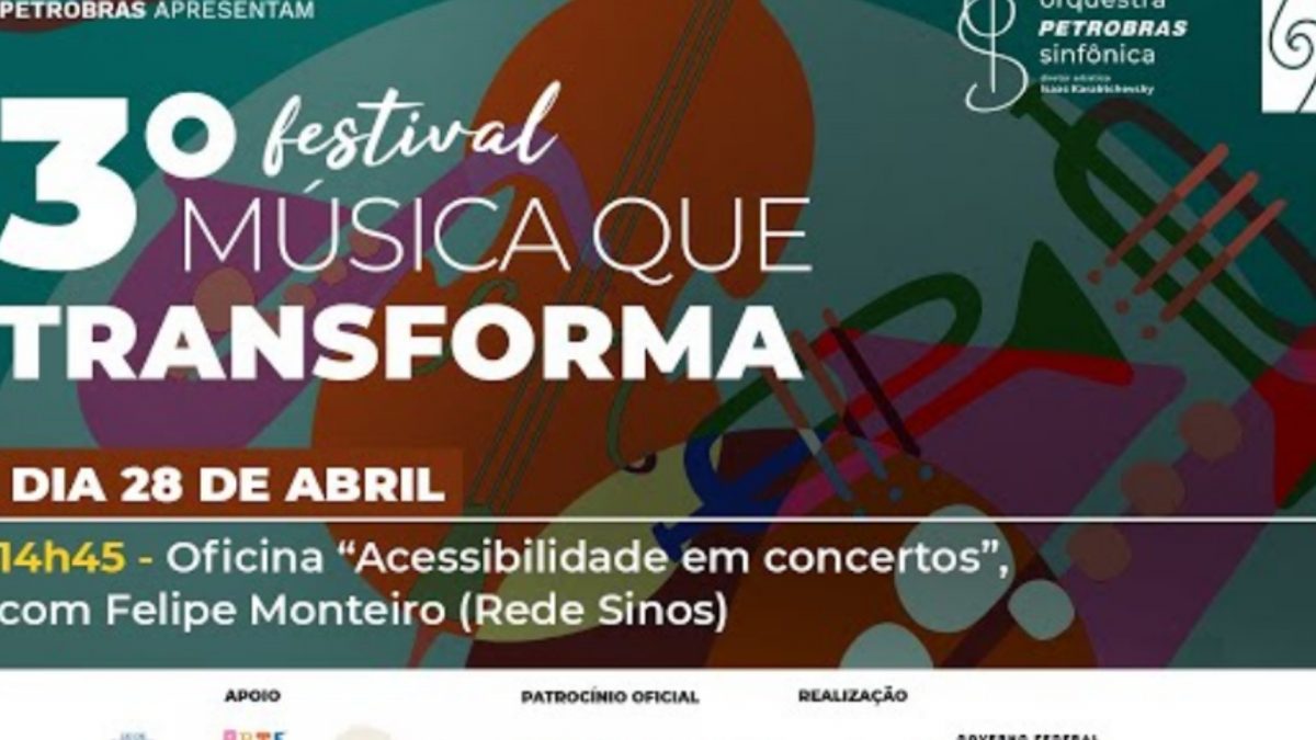 Audiodescrição em concertos - Terceiro Festival Música que transforma - Academia juvenil da orquestra Petrobrás sinfônica - Rio de Janeiro - RJ - 2023