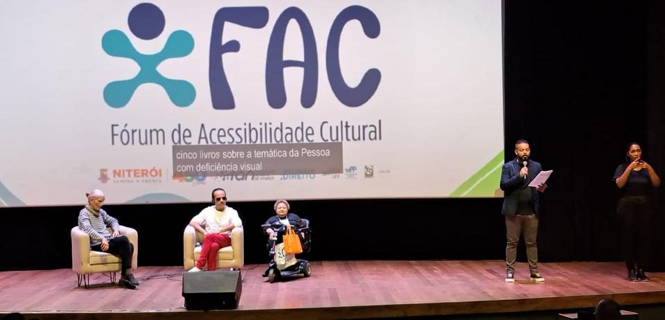 Primeiro fórum de acessibilidade cultural - Niterói - RJ - 2023.