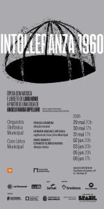 Clique aqui para confirmar presença.
Ministério da Cultura, Prefeitura de São Paulo, através da Secretaria Municipal de Cultura, Fundação Theatro Municipal de São Paulo, Sustenidos, Bradesco e Atlas Schindler, apresentam a ópera Intolleranza 1960, ópera com música e libreto de Luigi Nono, a partir de uma ideia de Angelo Maria Ripellino, com a Orquestra Sinfônica Municipal e Coro Lírico Municipal. Direção musical: Priscila Bomfim; regência do Coro Lírico: Hernán Sánchez Arteaga; direção cênica: Nuno Ramos e Eduardo Climachuaska.
Sessões com audiodescrição e interpretação em Libras: 30 e 31 de maio (sábado e domingo), às 17:00 horas.
Tempo de duração: 80 minutos.
Local: Theatro Municipal de São Paulo.
Endereço: Praça Ramos de Azevedo s/nº.
Classificação indicativa: Acima de 14 anos.
Realização: Sustenidos Organização Social de Cultura; Fundação Theatro Municipal de São Paulo; Prefeitura de São Paulo; Ministério da Cultura, Governo Federal.
Patrocínio: Bradesco e Elevadores Atlas Schindler.
Apoio: Senac
Favor confirmar presença por aqui, no whatsapp 11 94333-2923.
Se você for ligado a alguma instituição, entre em contato direto com o Núcleo de Articulação e Extensão do Theatro Municipal, via Programa de Gratuidade para reservar o seu convite pelo email: gratuidade@theatromunicipal.org.br ou pelo whatsapp 11 3367-7235.
Sobre a ópera: Mais do que uma ópera, Intolleranza, de Luigi Nono, surge como uma poderosa ação cênica, agora reinventada. Criada no pós-guerra, a obra ecoa as feridas do fascismo e da bomba de Hiroshima, projetando um grito urgente que ressoa com força no presente. Vozes, gritos e sobreposições sonoras transformam o palco em uma praça pública, onde arte e política se confundem. O libreto reúne grandes nomes do pensamento e da poesia do século XX para narrar a trajetória de um trabalhador confrontado pela opressão.
Audiodescrição: o convite retangular na vertical, com fundo cinza, escrito com letras pretas e brancas, é ilustrado pelo desenho feito com tinha preta granulada, de uma cúpula, representando a estrutura que resistiu ao bombardeio de Hiroshima, na Segunda Guerra Mundial. No rodapé, a logomarca dos realizadores, apoiadores e patrocinadores.